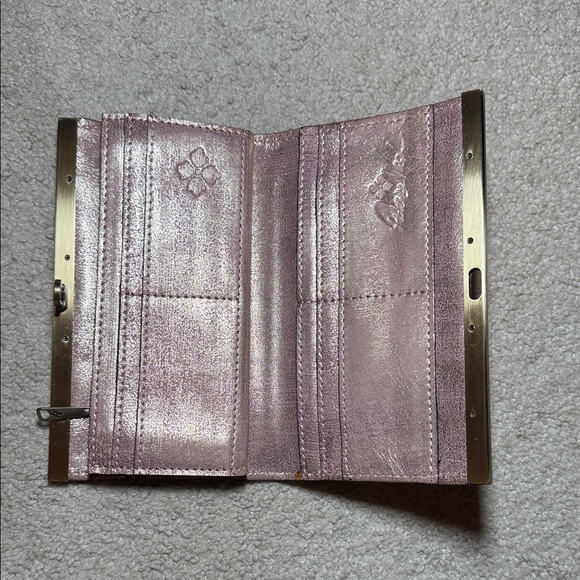 Patricia Nash Pink Floral Embossed Wallet - Picture 3 of 7